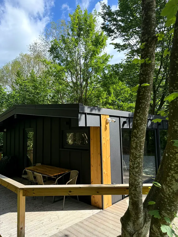 Terasa cabanei Wild Crib cu masă și scaune